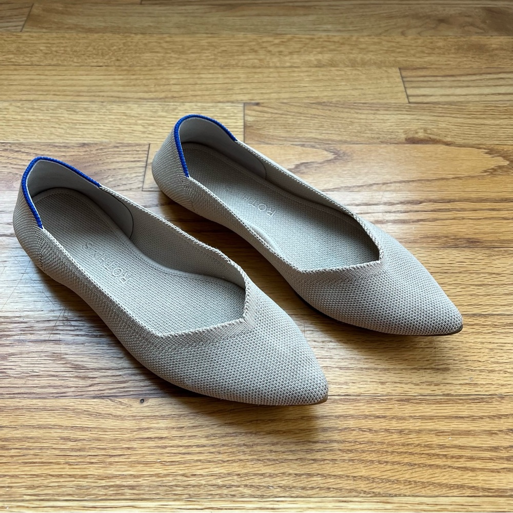 Rothy’s The Point Flats In Ecru - image 1